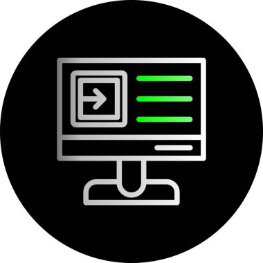 Kişisel ve ticari kullanım için vektör lcd simgesi.