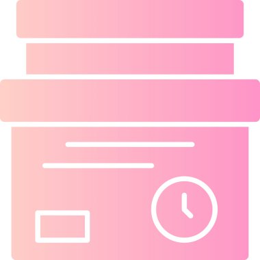 Saat simgesinin vektör illüstrasyonu