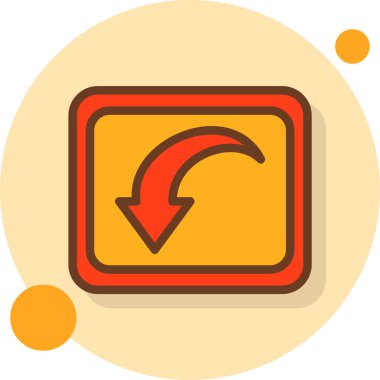 Düz biçimli ok aşağı simgesi