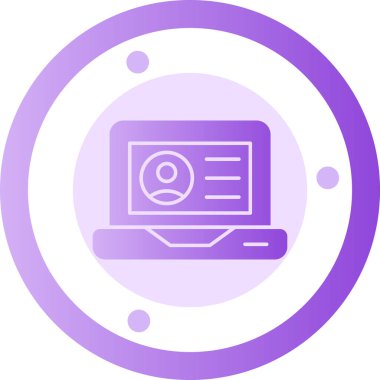 Bilgisayar. Web simgesi basit illüstrasyon