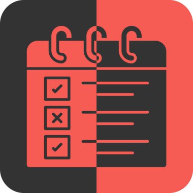 Soyut arkaplanda kontrol listesi simgesi izole edildi