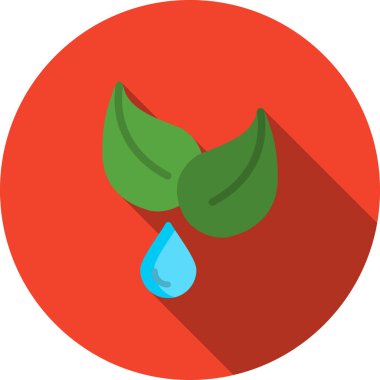 Yaprak. Web simgesi basit illüstrasyon