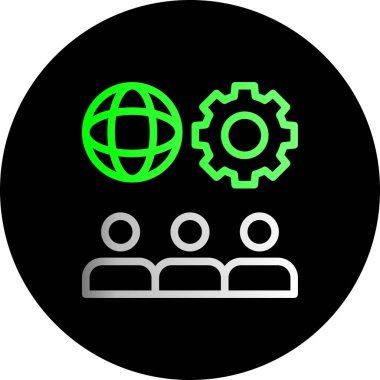 seo modern simgesinin vektör illüstrasyonu