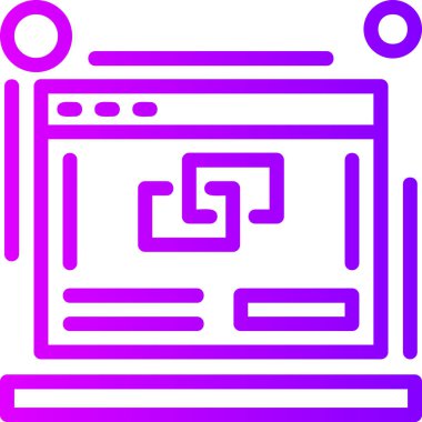 Harita simgesi. Web için basit gezinme vektör simgeleri çizimi