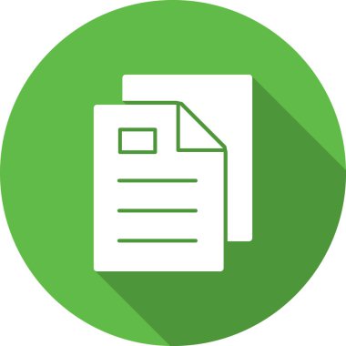 belge simgesi vektör illüstrasyonu