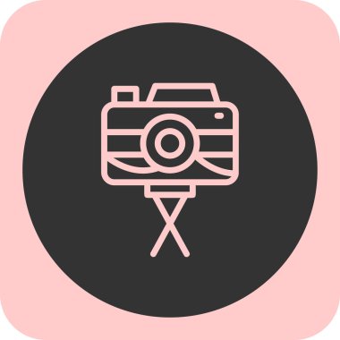 kamera simgesi vektör illüstrasyonu