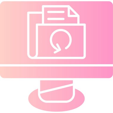 Dosya. Web simgesi basit illüstrasyon