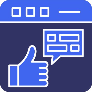 Müşteri hizmeti simgesi, vektör illüstrasyonu basit tasarım