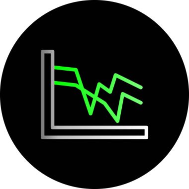 Grafiğin vektör illüstrasyon simgesi