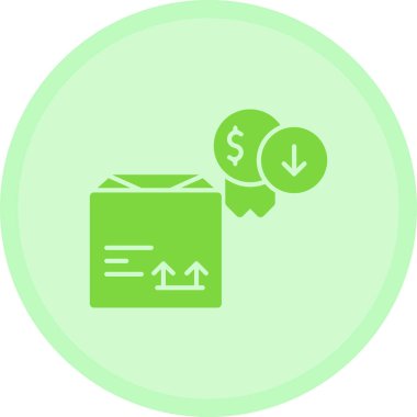 Dolar. Web simgesi basit illüstrasyon