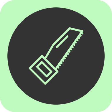 Modern b 'nin vektör çizimi bıçak simgesinden yoksun