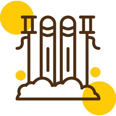 Yeni yıl için bir arkaplan vektör illüstrasyonu