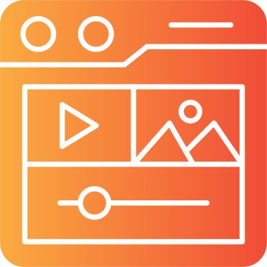 Kamera. Web simgesi basit illüstrasyon