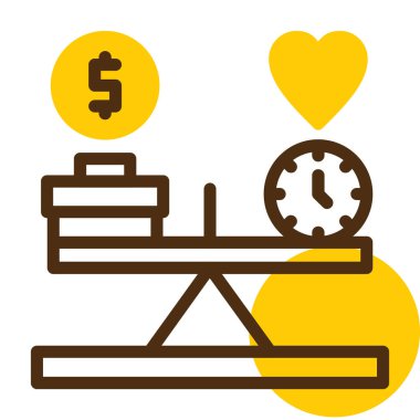 Para ve finans işaretinin vektör çizimi