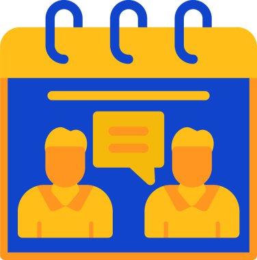 İş toplantısı vektör simgesi