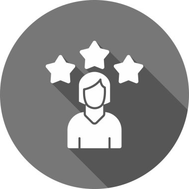 Müşteri servisi düz vektör simgesi