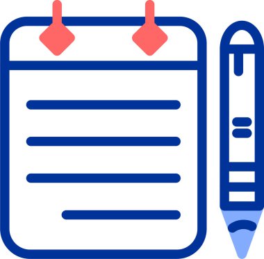 Kalem. Web simgesi basit illüstrasyon