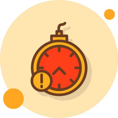 kronometre vektör simgesi modern illüstrasyon