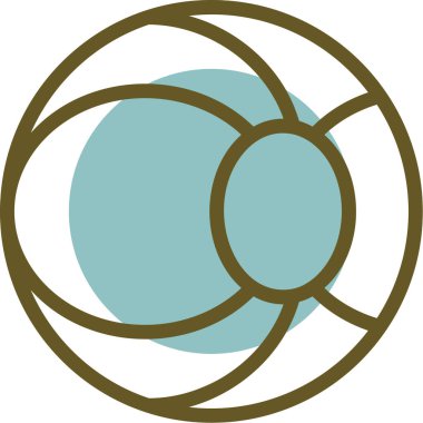 Bir dünya simgesinin vektör illüstrasyonu