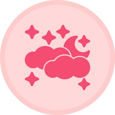 Bulut. Web simgesi basit illüstrasyon