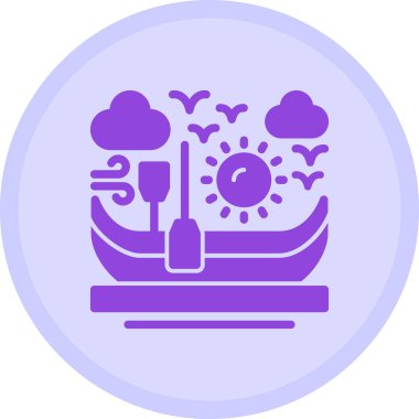 tekne ikonu vektör illüstrasyonu