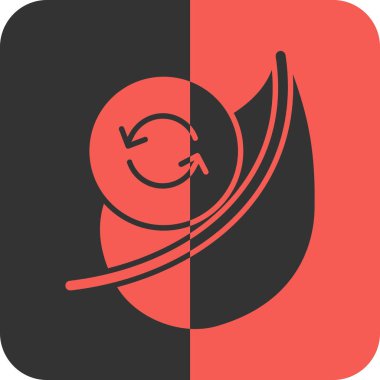 Uzun gölgeli bir salyangozun vektör simgesi