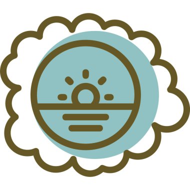 Bir Çin Yeni Yıl ikonunun vektör çizimi