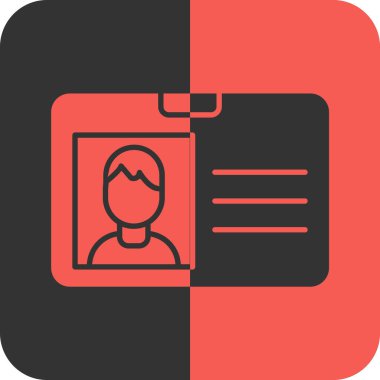 Moda biçimi izole edilmiş arkaplanda kimlik simgesi