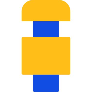 Mavi ve sarı arkaplanın vektör çizimi