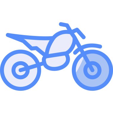 Motosiklet ikonu vektör çizimi tasarımı