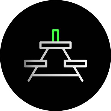 Modern bir simgenin vektör illüstrasyonu