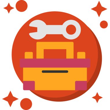 Bir araba simgesinin vektör illüstrasyonu