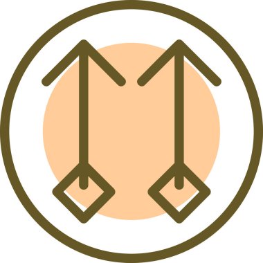 Oklar web simgesi basit illüstrasyon