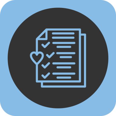 Belge vektör web simgesi