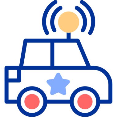 - Araba. Web simgesi basit illüstrasyon