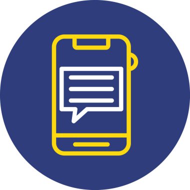 Cep telefonu simgesinin vektör illüstrasyonu