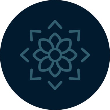 çiçek simgesi vektör illüstrasyonu