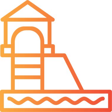 Bir ev simgesinin vektör illüstrasyonu