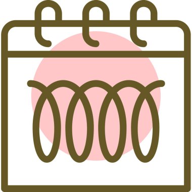 Takvim. Web simgesi basit illüstrasyon