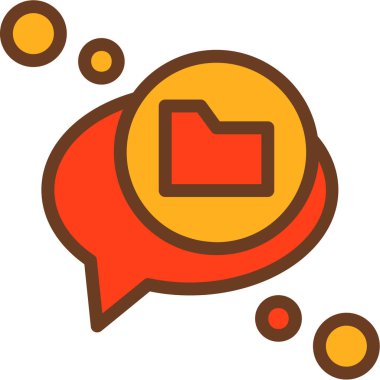 Sohbet mesaj simgesi - ana hatlar biçimi