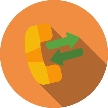 Bir telefon arama simgesinin vektör çizimi