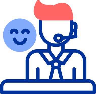 Çağrı. Web simgesi basit illüstrasyon