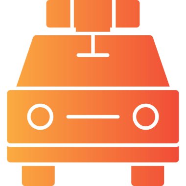 araba yıkama simgesi, basit vektör illüstrasyonu