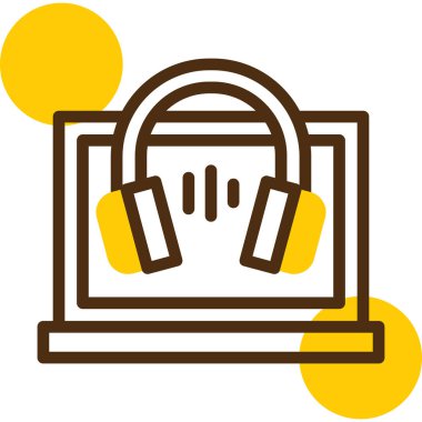 Bilgisayar. Web simgesi basit illüstrasyon