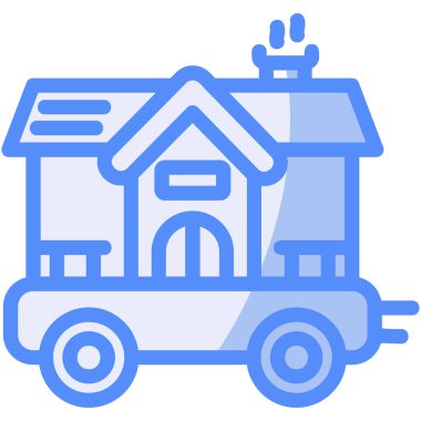 Ev. Web simgesi basit illüstrasyon