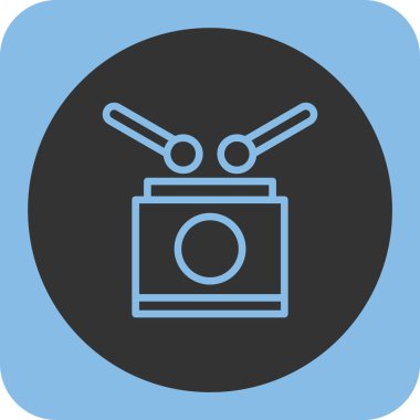 Kamera simgesi soyut bir grupta izole edildi