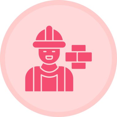 Moda tarzında izole edilmiş itfaiyeci simgesi