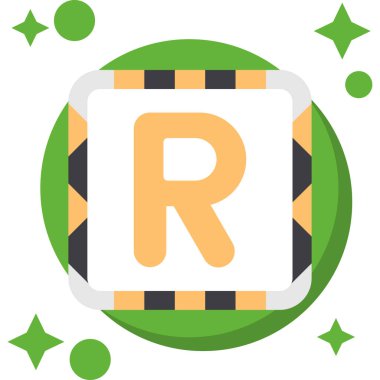 Oyuncakla alfabe harfi r