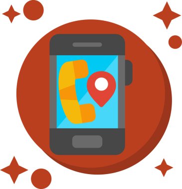 arama konumu simgesi vektör çizimi tasarımı