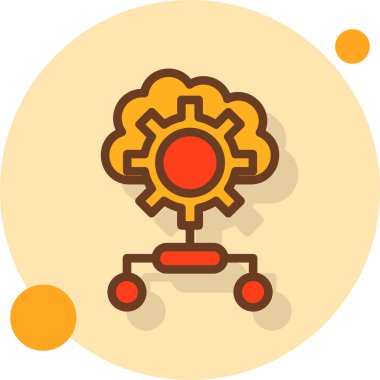 Fabrika simgesi, basit vektör çizimi